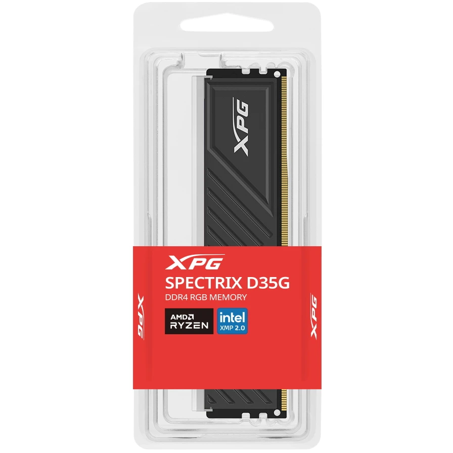 Оперативная память 16Gb DDR4 3200MHz ADATA XPG Gammix D35G RGB (AX4U320016G16A-SBKD35G) - фото 2