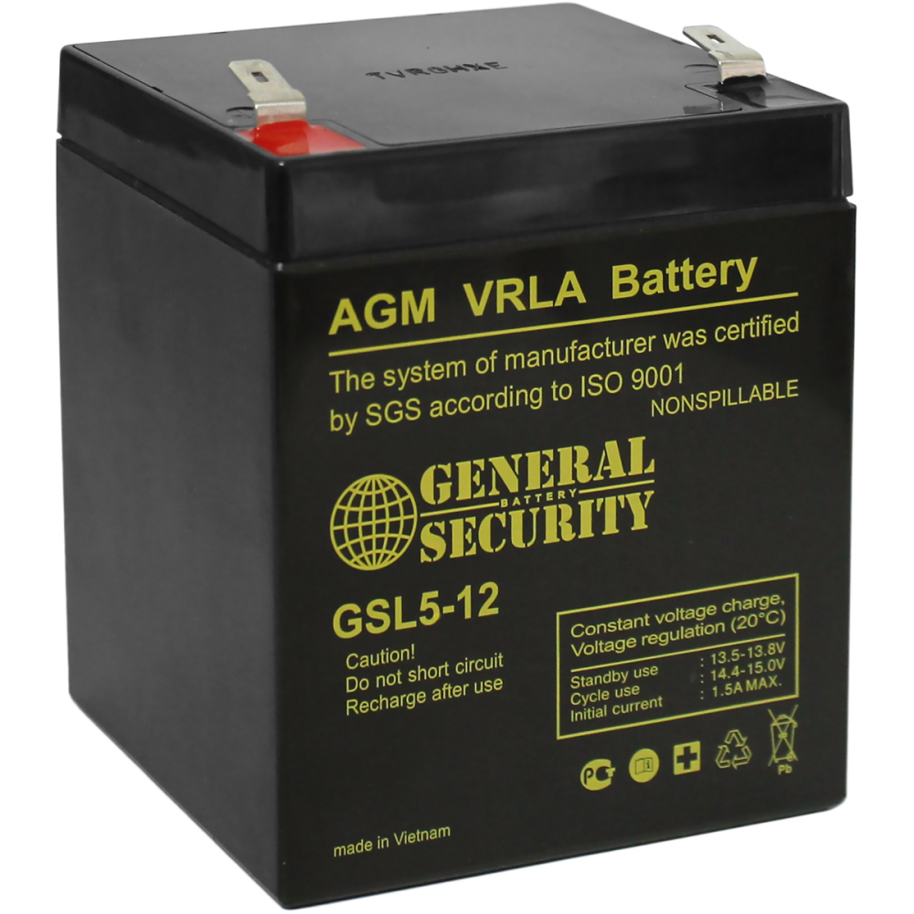 Аккумуляторная батарея General Security GSL5-12 F2