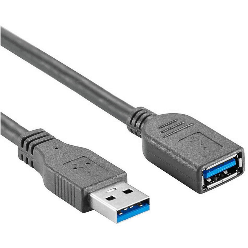 Кабель удлинительный USB A (M) - USB A (F), 0.5м, ExeGate EX-CC-USB3-AMAF-0.5