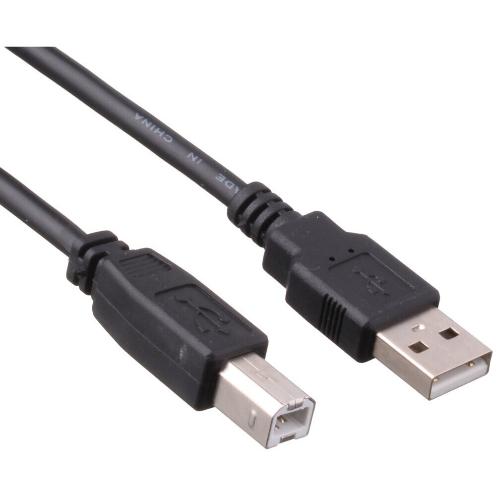 Кабель USB A (M) - USB B (M), 1м, ExeGate EX-CC-USB2-AMBM-1.0