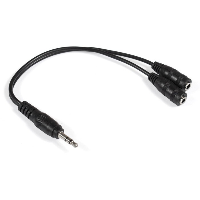 Разветвитель 3.5 Jack (M) - 2x 3.5 Jack (F), ExeGate EX-CCA-415-0.15