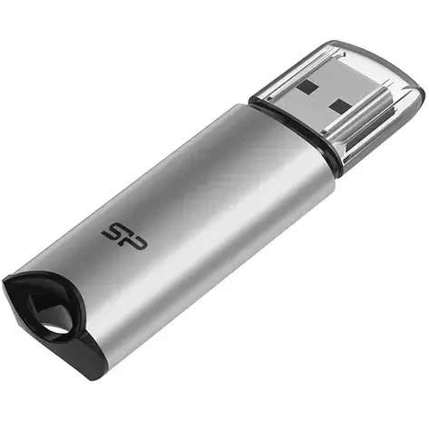 USB Flash накопитель 64Gb Silicon Power Marvel M02 Silver (SP064GBUF3M02V1S)