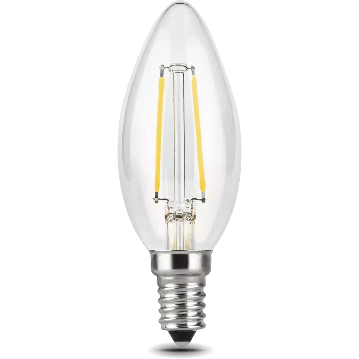 Филаментная лампочка Gauss Filament Свеча 4100K (11 Вт, E14) 10 шт. - 103801211