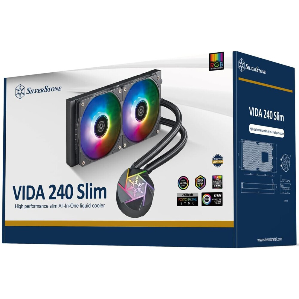 Система жидкостного охлаждения Silverstone VIDA 240 Slim - SST-VD240-SLIM - фото 12