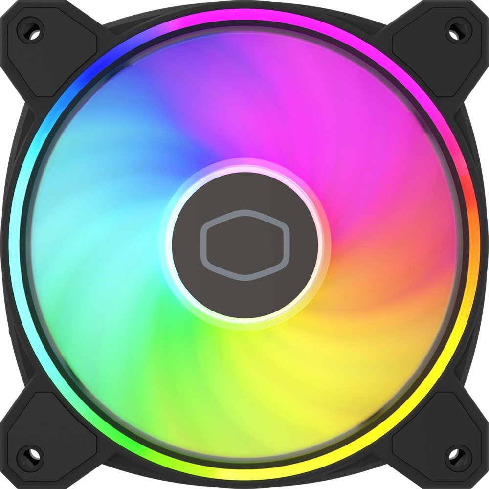 Вентилятор для корпуса Cooler Master MasterFan MF120 HALO2 Black - MFL-B2DN-21NP2-R2 - фото 2