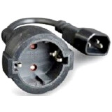 Переходник питания Schuko - C14, 0.15м, Bion BXP-PC-289