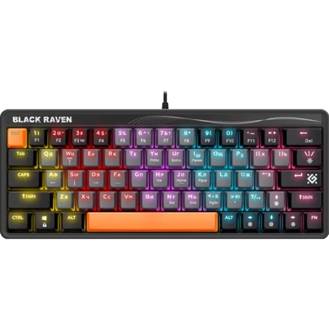 Клавиатура Defender Black Raven GK-417 Grey
