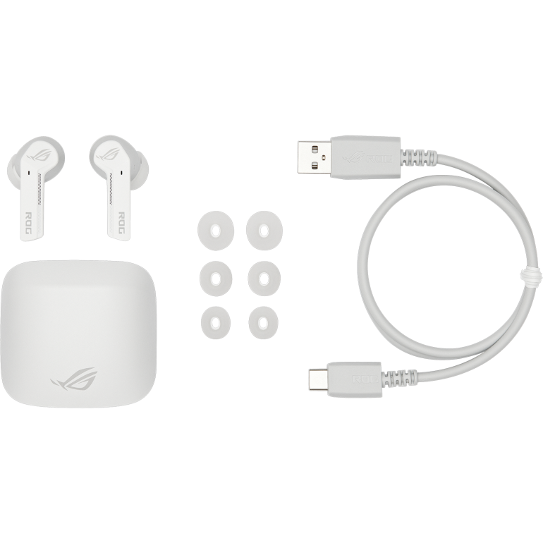 Гарнитура ASUS ROG Cetra True Wireless White - 90YH03X1-B5UA00 - фото 4