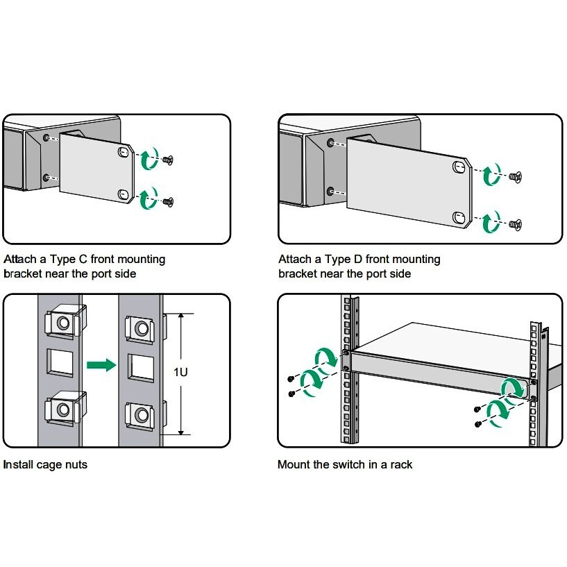 Монтажный комплект H3C SOHO-SWITCH-FL-01 - фото 2