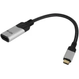 Переходник USB Type-C - DisplayPort, 0.15м, VCOM CU422MV-8K