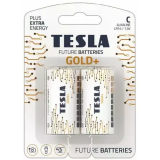 Батарейка TESLA Gold+ (C, 2 шт.) (8594183396590)