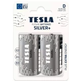 Батарейка TESLA Silver+ (D, 2 шт.) (8594183392387)