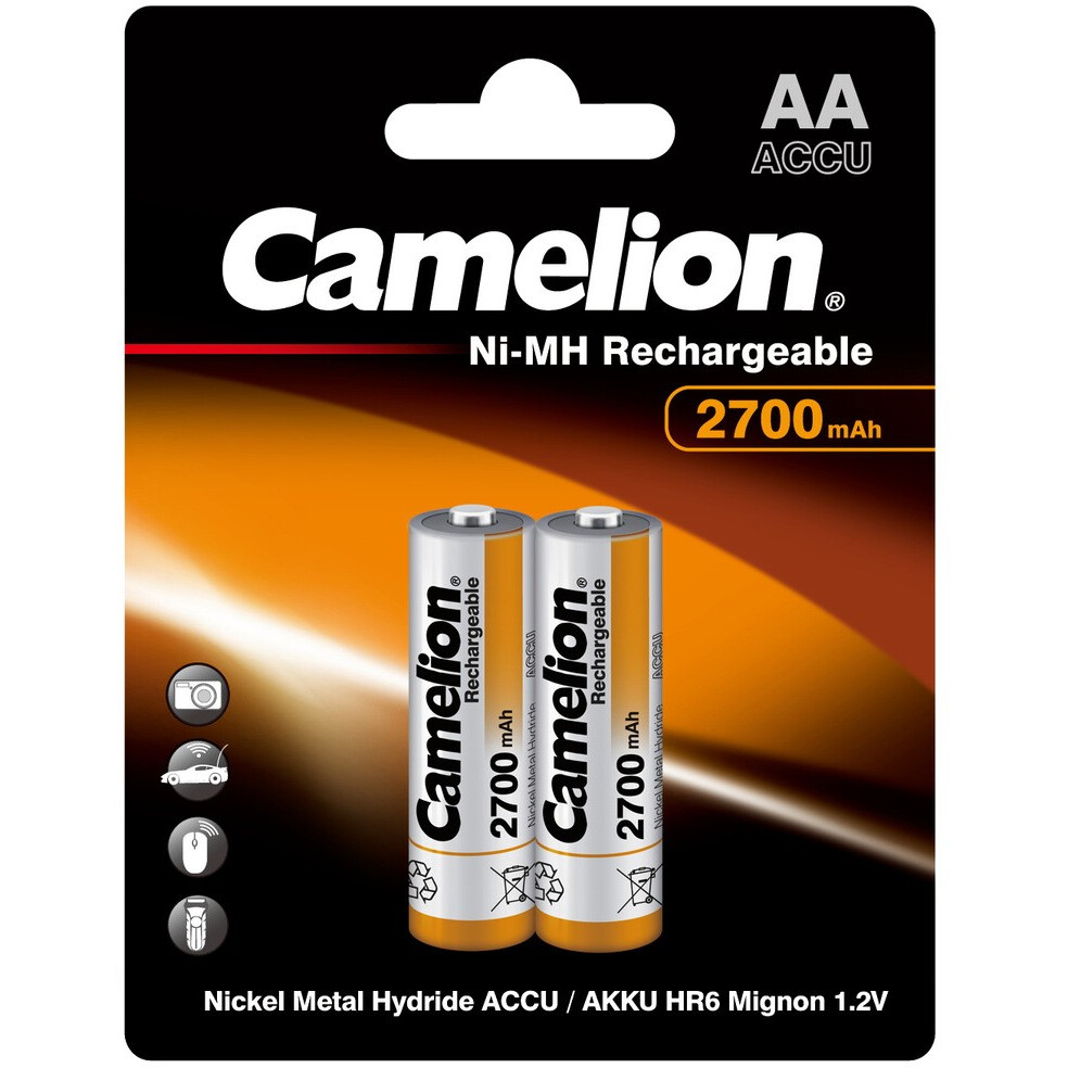 Аккумулятор Camelion (AA, 2700mAh, 2 шт.)