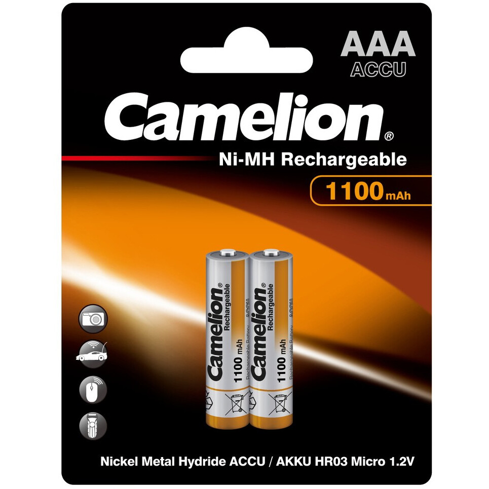 Аккумулятор Camelion (AAA, 1100mAh, 2 шт.) - NH-AAA1100BP2