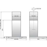 Вытяжка Elikor Квадра 90Н-650-К3Д Anthracite