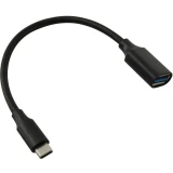 Переходник USB A (F) - USB Type-C, 0.2м, ExeGate EX-A-OTG-CMAF3 (EX294778RUS)