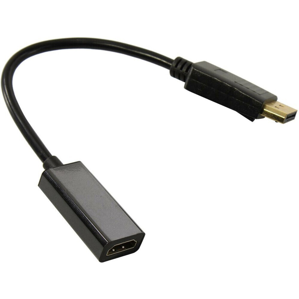 Переходник DisplayPort (M) - HDMI (F), 0.2м, ExeGate EX-DPM-HDMIF-0.2