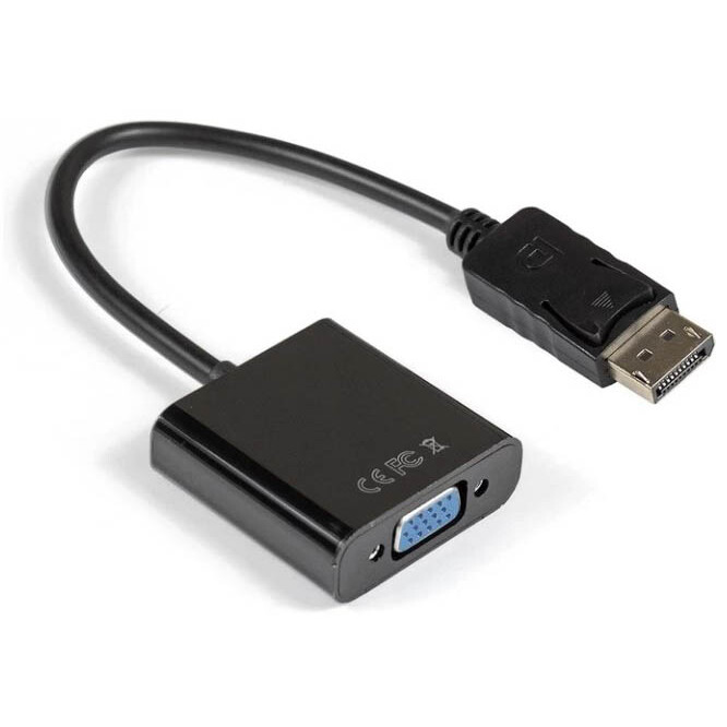 Переходник DisplayPort (M) - VGA (F), ExeGate EX-DPM-VGAF-0.2 - EX294681RUS