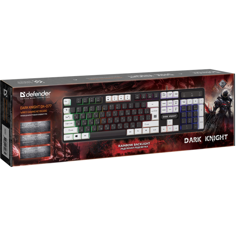 Клавиатура Defender Dark Knight GK-077 (45077) - фото 6