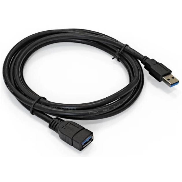 Кабель удлинительный USB A (M) - USB A (F), 15м, ExeGate EX-UAE-AMAF-15.0
