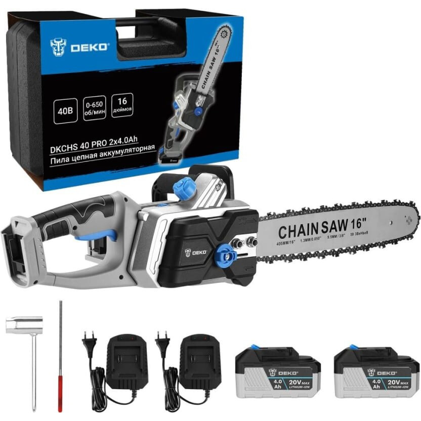 Электропила DEKO DKCHS 40 PRO - 063-4357 - фото 2