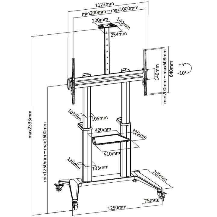 Мобильная стойка Digis DSM-P7106C - фото 5