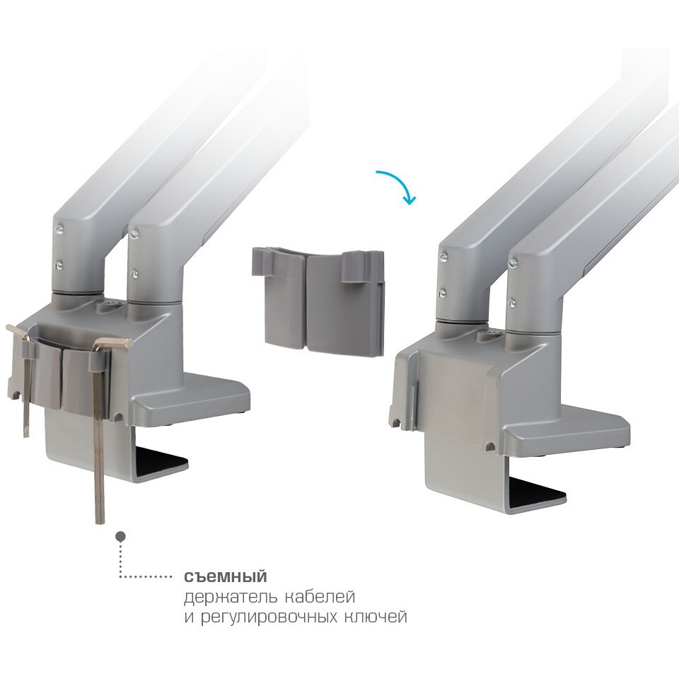 Кронштейн ARM MEDIA LCD-T36 Silver - фото 5