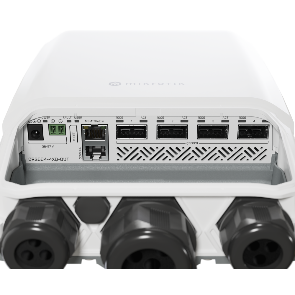 Коммутатор (свитч) MikroTik CRS504-4XQ-OUT - фото 4