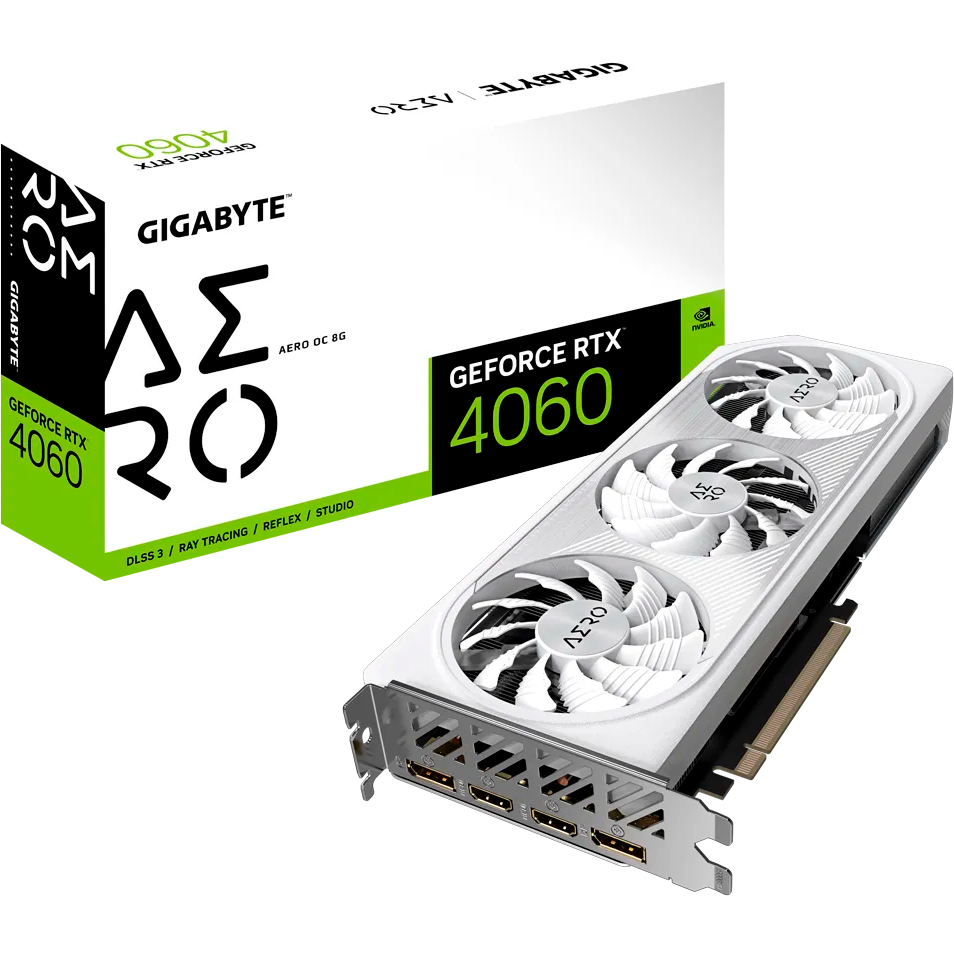 Видеокарта NVIDIA GeForce RTX 4060 Gigabyte 8Gb (GV-N4060AERO OC-8GD) - фото 7