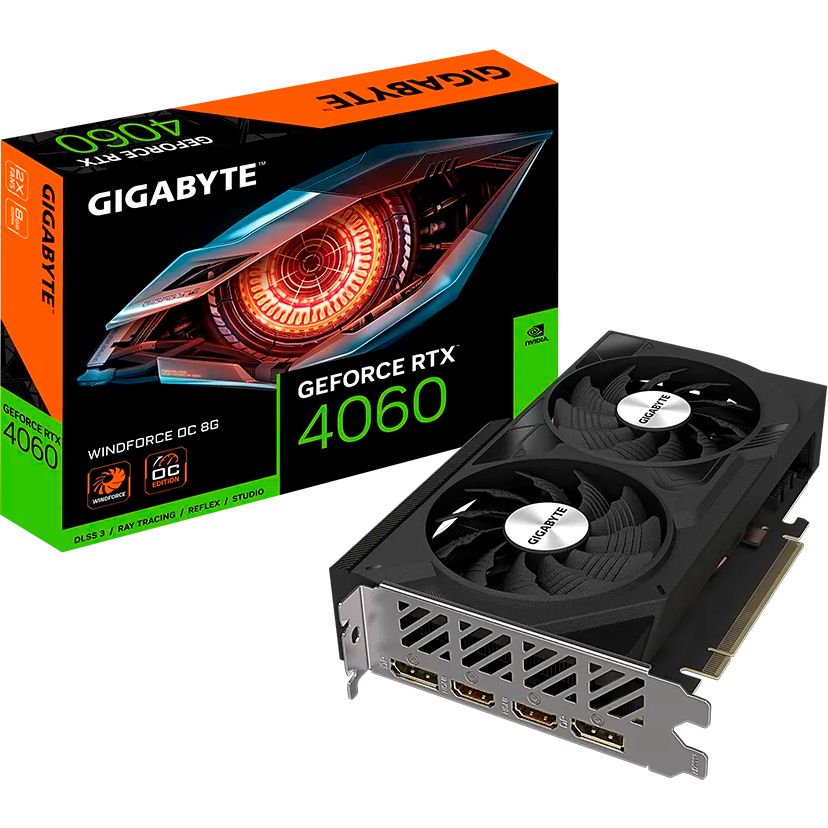 Видеокарта NVIDIA GeForce RTX 4060 Gigabyte 8Gb (GV-N4060WF2OC-8GD) - фото 7