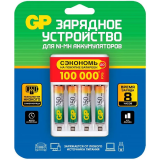 Зарядное устройство для аккумуляторов GP E411-2CRB1 + 4x AAA 750mAh (GP75AAAHC/CPBR-2CR4)