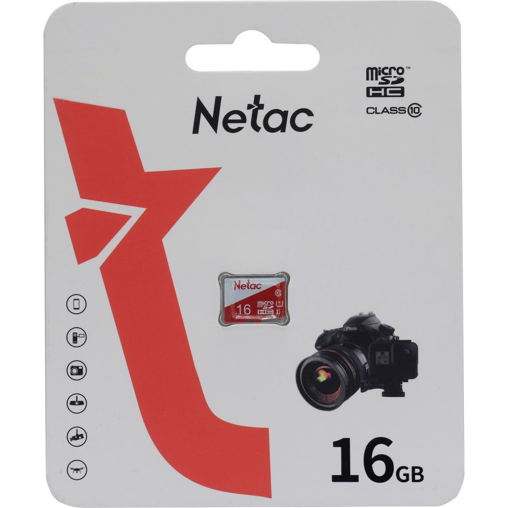 Карта памяти 16Gb MicroSD Netac P500 ECO (NT02P500ECO-016G-S)