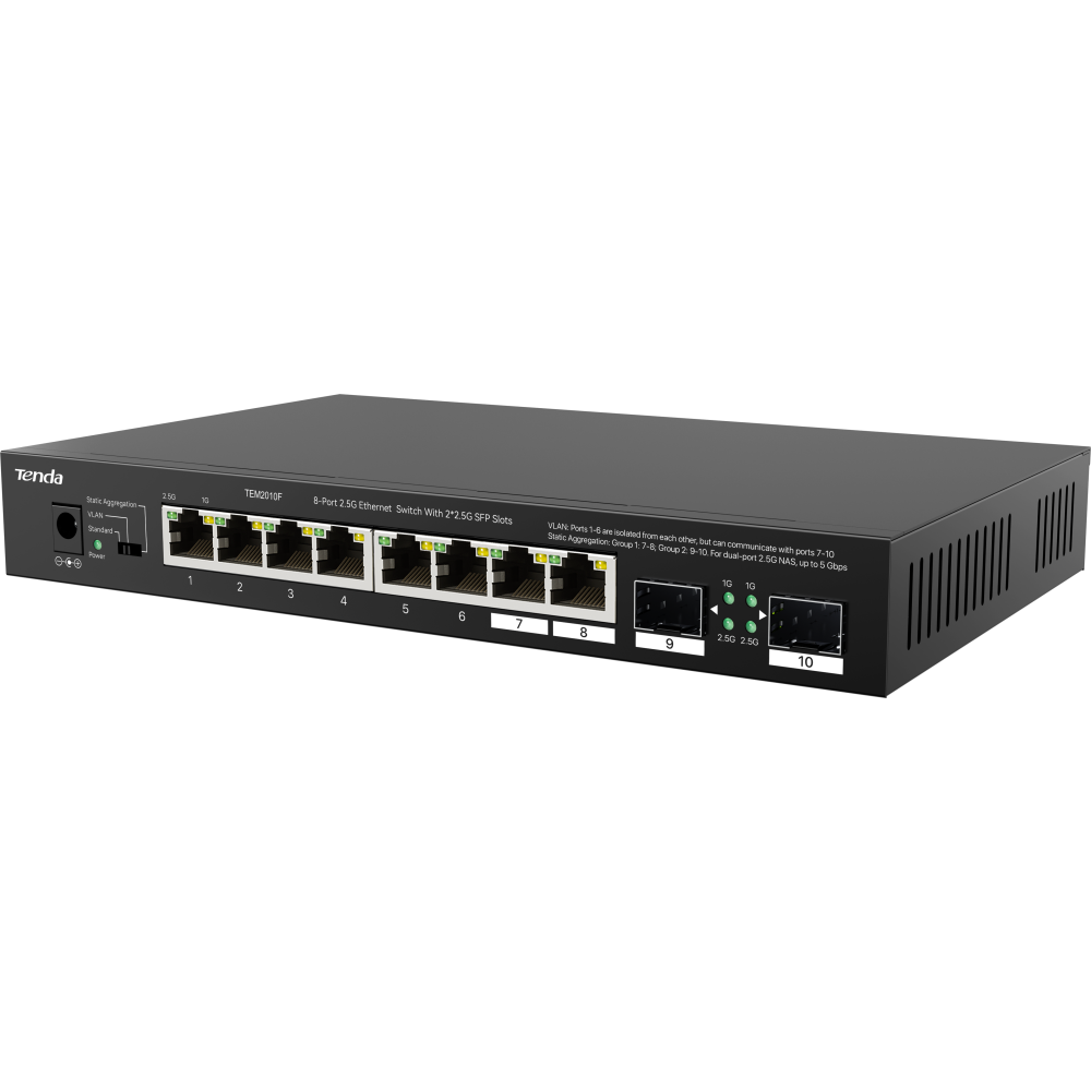 Коммутатор (свитч) Tenda TEM2010F - фото 3