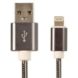 Кабель USB - Lightning, 1м, PREMIER 6-703M2 1.0BK Black