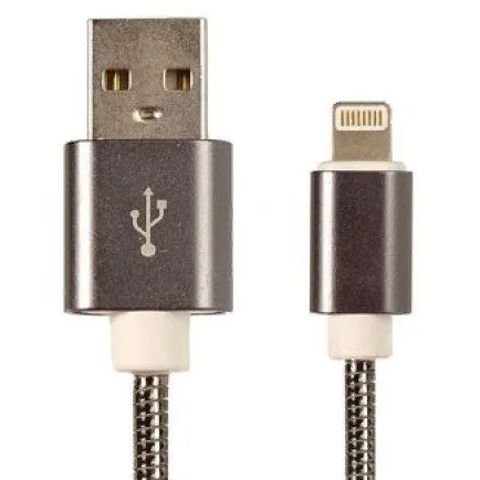 Кабель USB - Lightning, 1м, PREMIER 6-703M2 1.0BK Black