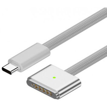 Кабель USB Type-C - MagSafe 3, 3м, KS-IS KS-806gen3-W-3