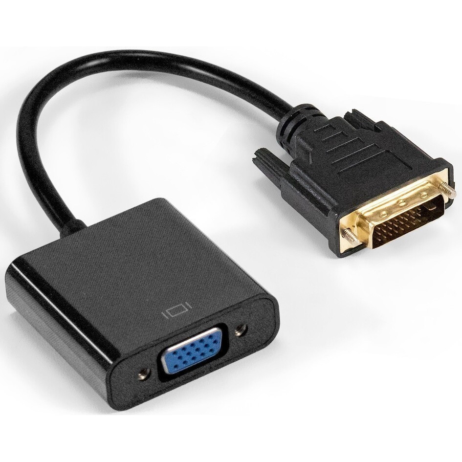 Переходник DVI (M) - VGA (F), ExeGate EX-CC-DVID-VGAF-0.2