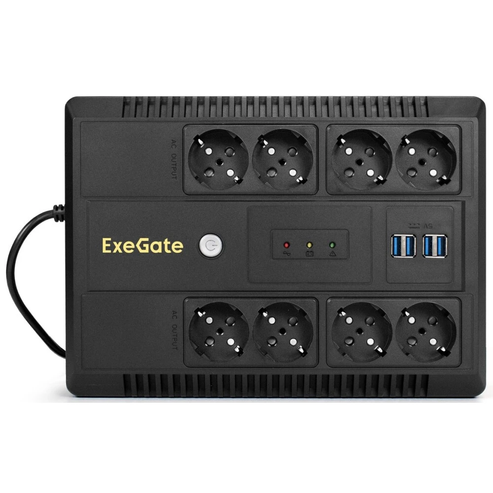 ИБП ExeGate NEO NNB-850.LED.AVR.8SH.CH - EX295012RUS - фото 2