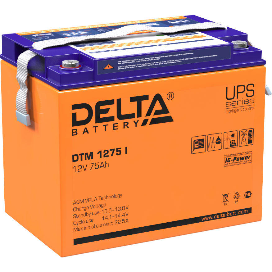 Аккумуляторная батарея Delta DTM 1275 I