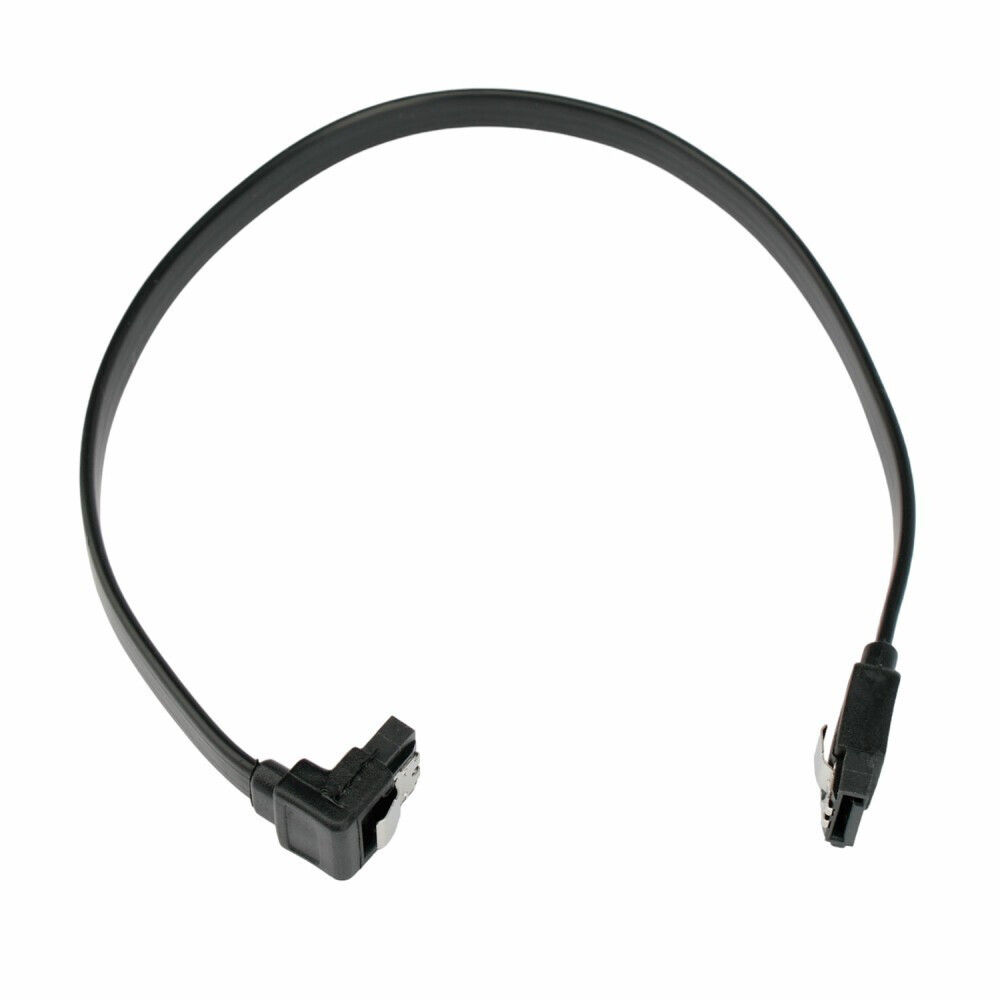 Кабель SATA - SATA, 0.3м, Cablexpert CC-SATAM-DATA90-BL-30CM