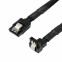 Кабель SATA - SATA, 0.3м, Cablexpert CC-SATAM-DATA90-BLBR-30CM - фото 2