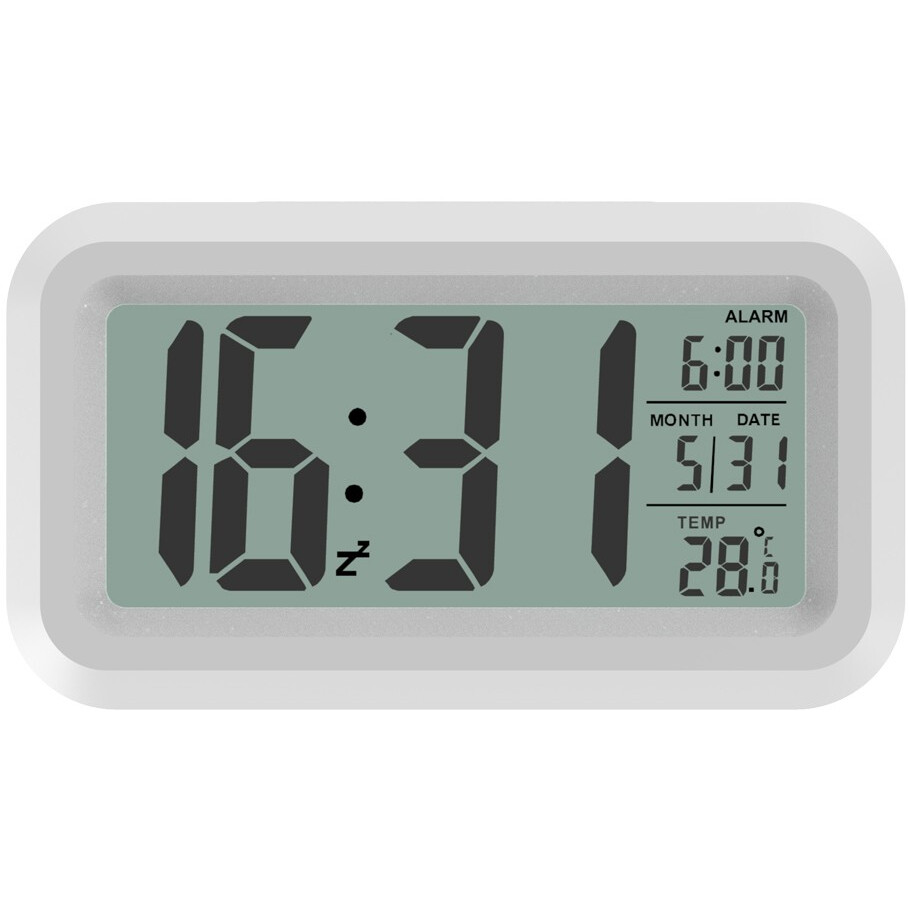 Часы-будильник Ritmix CAT-100 White - фото 2