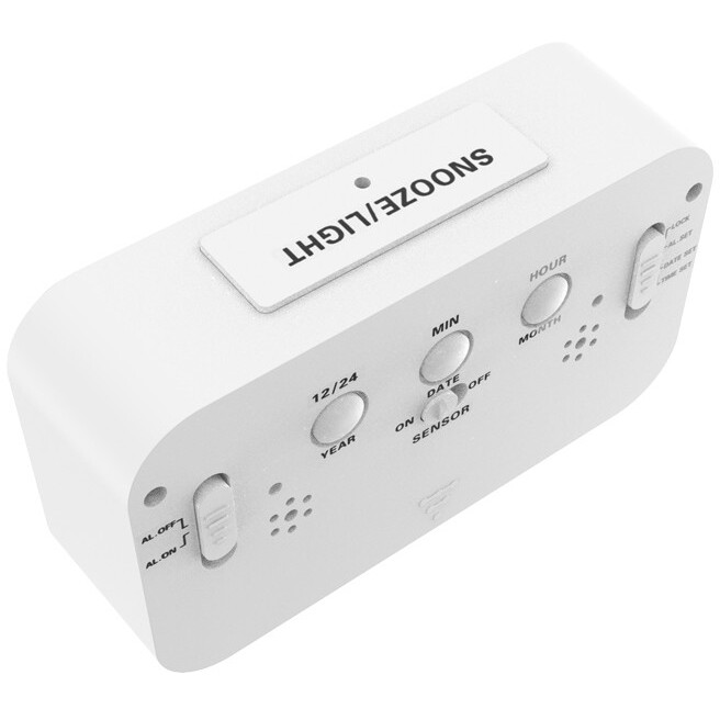 Часы-будильник Ritmix CAT-100 White - фото 3