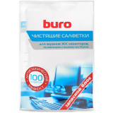 Чистящие салфетки Buro BU-ZSCREEN, 100 шт. (817446)