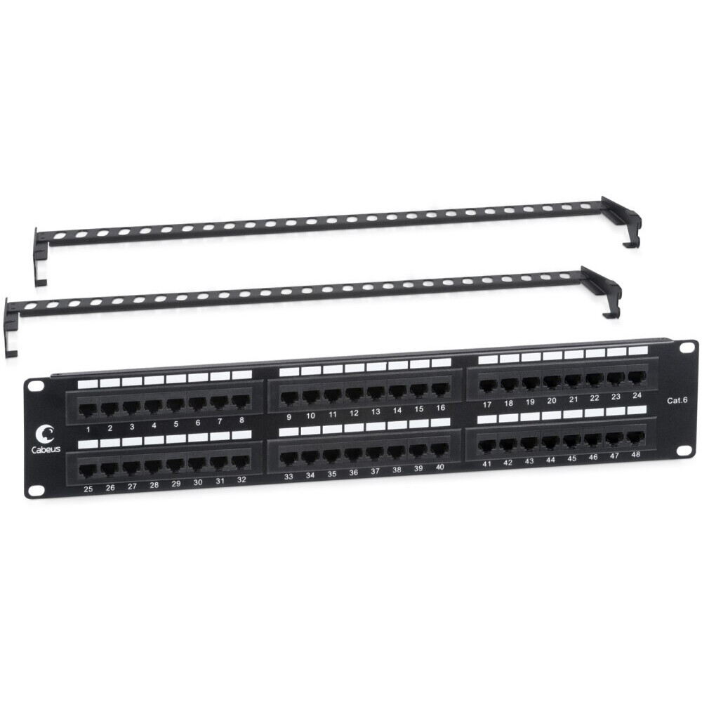 Патч-панель Cabeus PL-48-Cat.6-Dual