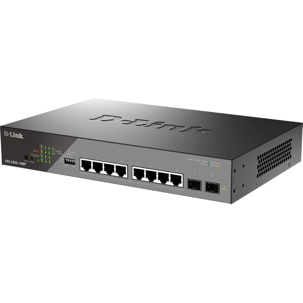Коммутатор (свитч) D-Link DSS-200G-10MP - фото 3