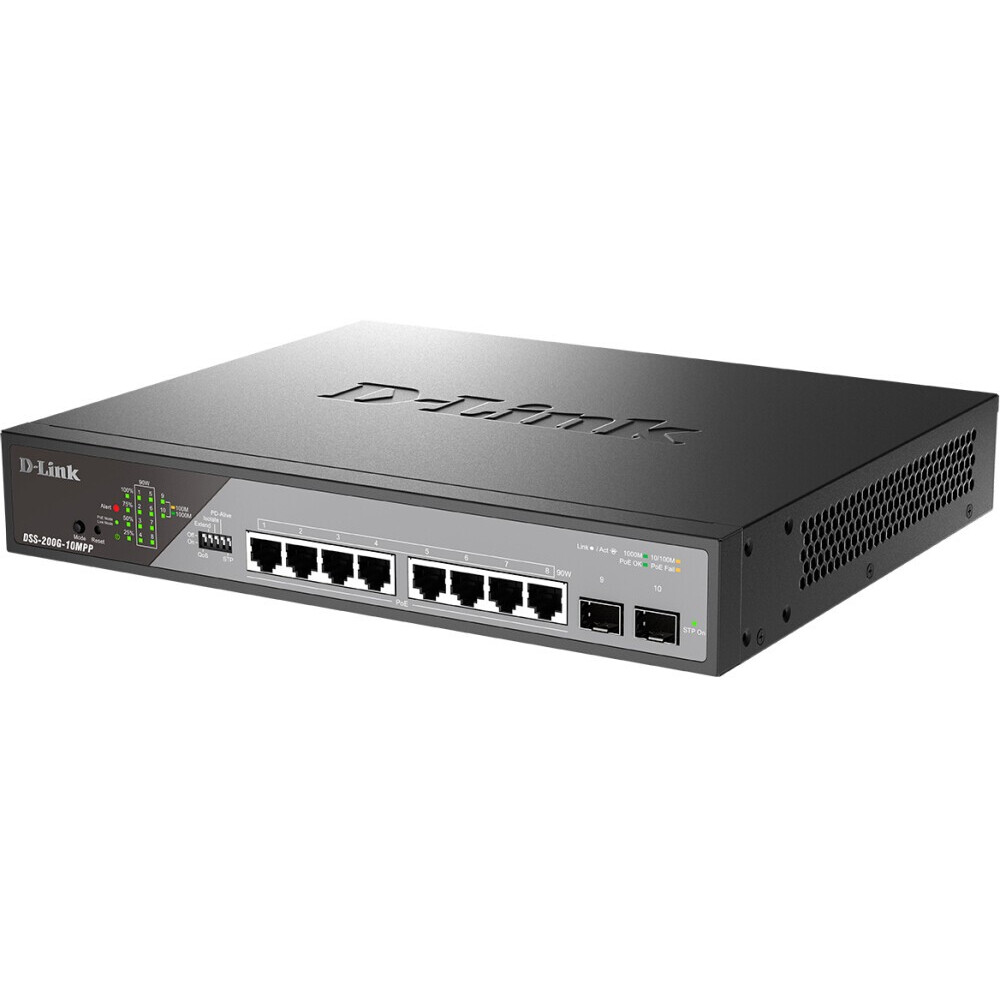 Коммутатор (свитч) D-Link DSS-200G-10MPP - фото 3