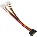 Кабель SATA - 2x Molex, 0.2м, Cablexpert CC-SATA-2MOLEX-20CM