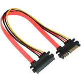 Кабель удлинительный SATA - SATA, 0.3м, Cablexpert CC-SATAMF-715-30CM