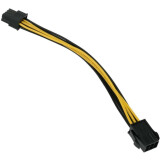 Переходник PCI-E 6-pin - PCI-E 6+2-pin, Cablexpert CC-PSU-68-20CM